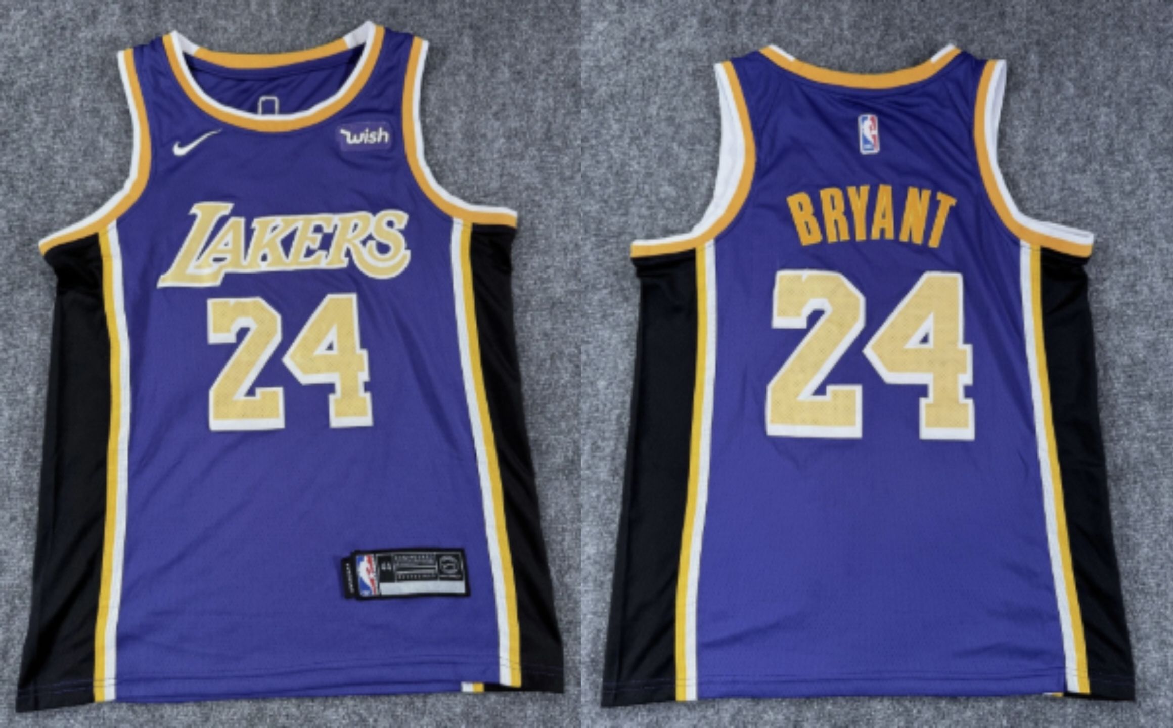 Youth Los Angeles Lakers Custom Purple Stitched Basketball Jersey