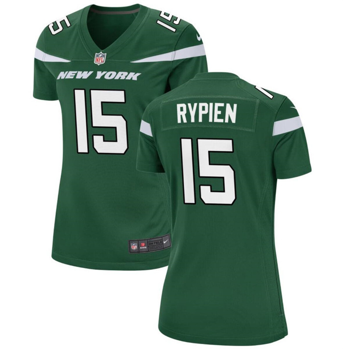Women's New York Jets #15 Brett Rypien Green Stitched Football Jersey(Run Small) Women's New York Jets #15 Brett Rypien Green Stitched Football Jersey(Run Small)