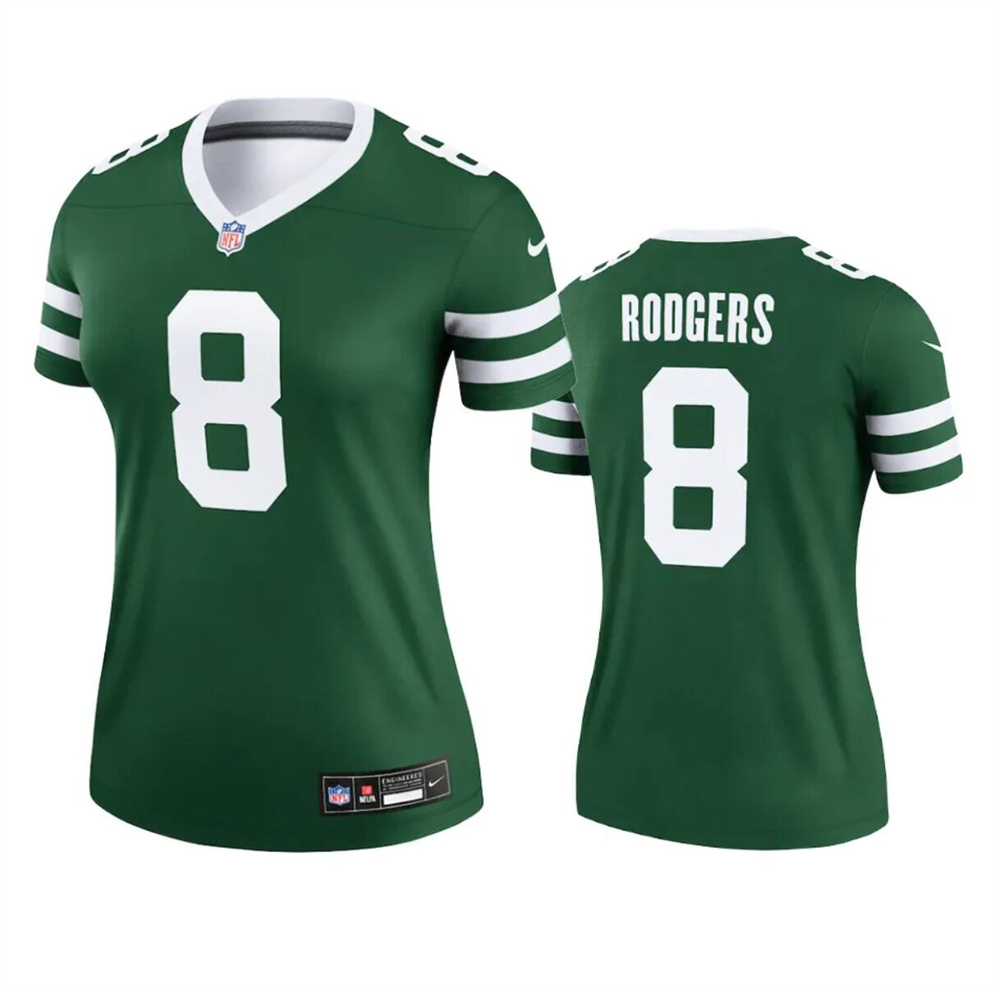 Women's New York Jets #8 Aaron Rodgers Green 2024 Stitched Football Jersey(Run Small) Women's New York Jets #8 Aaron Rodgers Green 2024 Stitched Football Jersey(Run Small)