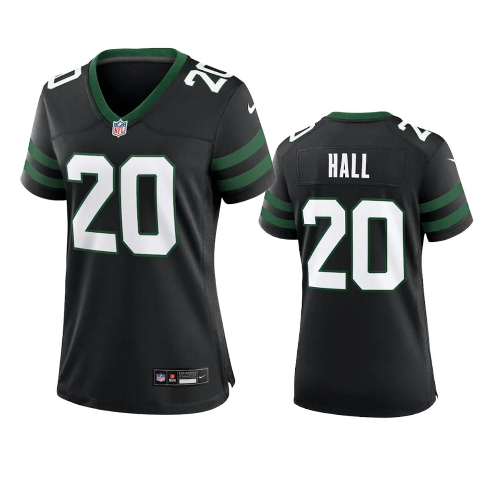 Women's New York Jets #20 Breece Hall Black 2024 Stitched Football Jersey(Run Small) Women's New York Jets #20 Breece Hall Black 2024 Stitched Football Jersey(Run Small)