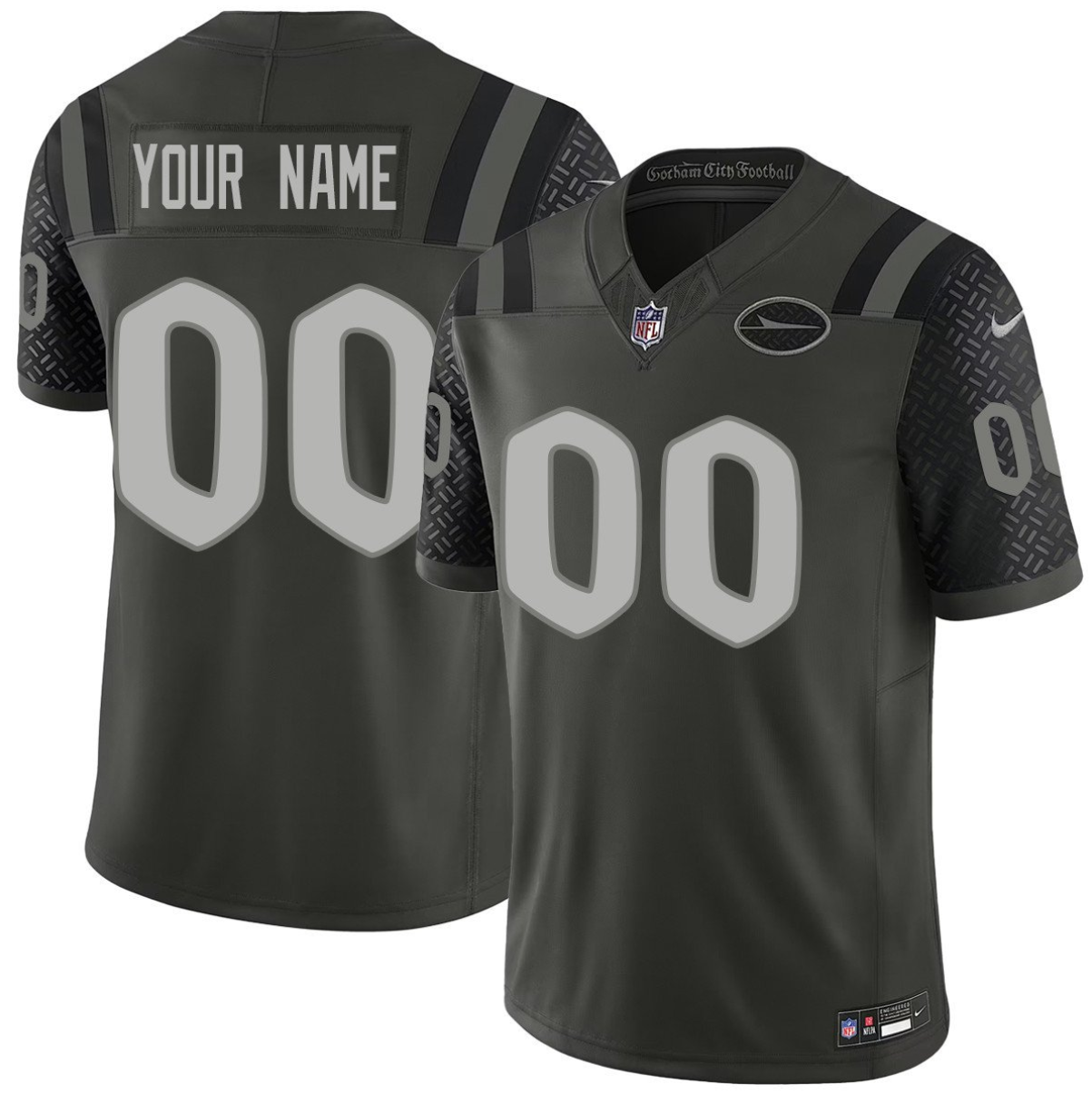Women's New York Jets Active Player Custom Black 2025 F.U.S.E. “Rivalries” Vapor Limited Stitched Football Jersey