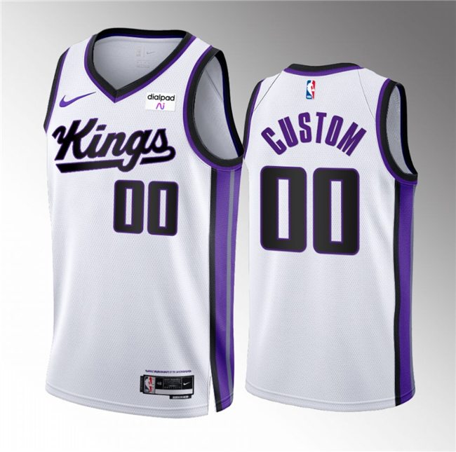 Men's Sacramento Kings Active Player Custom White 2023/24 Association Edition Swingman Stitched Basketball Jersey Men's Sacramento Kings Active Player Custom White 2023/24 Association Edition Swingman Stitched Basketball Jersey