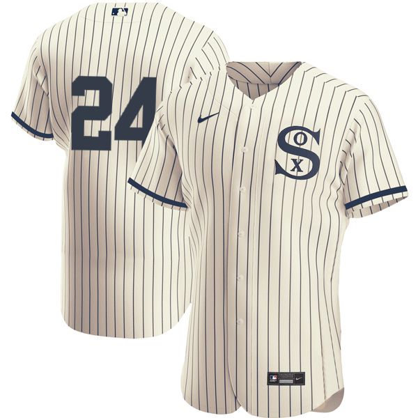Men's Chicago White Sox #24 Yasmani Grandal 2021 Cream/Navy Field of Dreams Men's Chicago White Sox #24 Yasmani Grandal 2021 Cream/Navy Field of Dreams