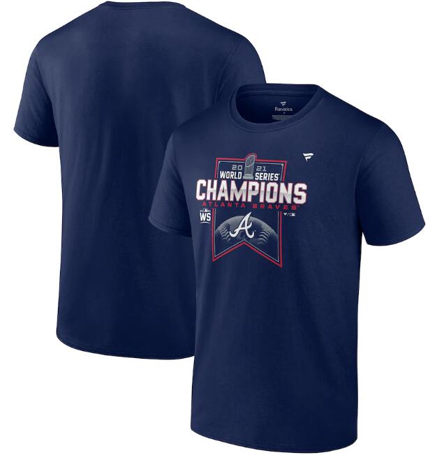 Men's Atlanta Braves 2021 Navy World Series Champions Dream Team Roster Tri-Blend T-Shirt Men's Atlanta Braves 2021 Navy World Series Champions Dream Team Roster Tri-Blend T-Shirt