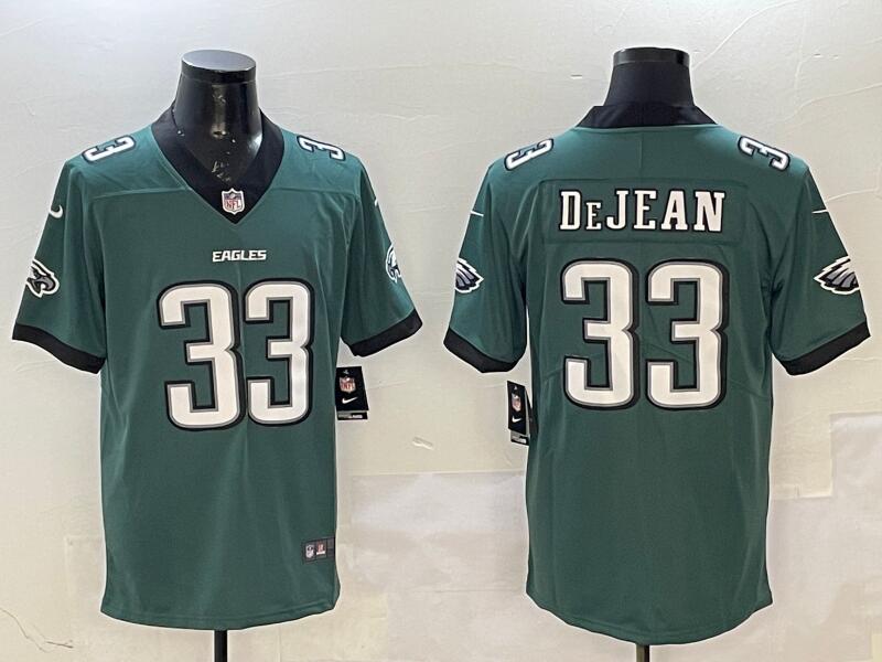 Men's Philadelphia Eagles #33 Cooper DeJean Green 2024 New Vapor Untouchable Limited Stitched Football Jersey Men's Philadelphia Eagles #33 Cooper DeJean Green 2024 New Vapor Untouchable Limited Stitched Football Jersey