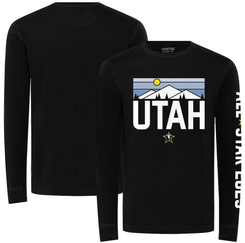Men's Unisex Sportiqe Black 2023 NBA All-Star Game Mohave Premium Long Sleeve T-Shirt Men's Unisex Sportiqe Black 2023 NBA All-Star Game Mohave Premium Long Sleeve T-Shirt