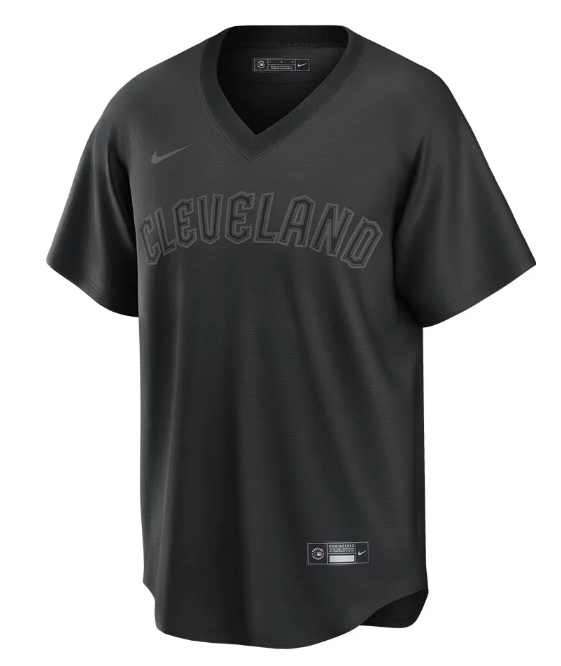 Men's Cleveland Guardians #11 José Ramírez Black Pitch Black Fashion Replica Stitched Baseball Jersey Men's Cleveland Guardians #11 José Ramírez Black Pitch Black Fashion Replica Stitched Baseball Jersey