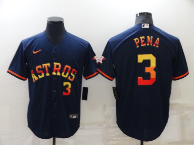 Men's Houston Astros #3 Jeremy Peña 2022 Navy Cool Base Stitched Jersey Men's Houston Astros #3 Jeremy Peña 2022 Navy Cool Base Stitched Jersey