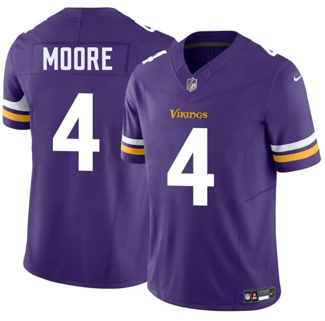 Men's Minnesota Vikings #4 Rondale Moore Purple 2025 F.U.S.E. Vapor Untouchable Limited Stitched Jersey Men's Minnesota Vikings #4 Rondale Moore Purple 2025 F.U.S.E. Vapor Untouchable Limited Stitched Jersey