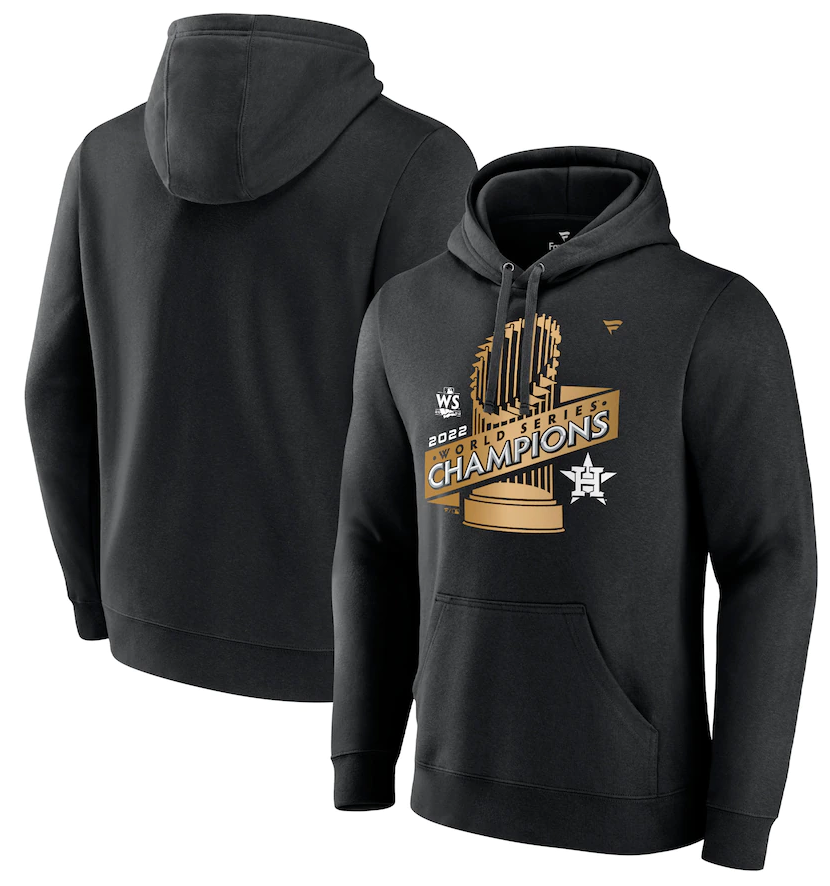 Men's Houston Astros Black 2022 World Series Champions Parade Pullover Hoodie Men's Houston Astros Black 2022 World Series Champions Parade Pullover Hoodie