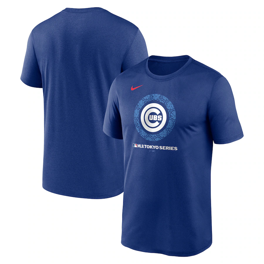 Men's Chicago Cubs Blue 2025 Tokyo Series T-Shirt Men's Chicago Cubs Blue 2025 Tokyo Series T-Shirt