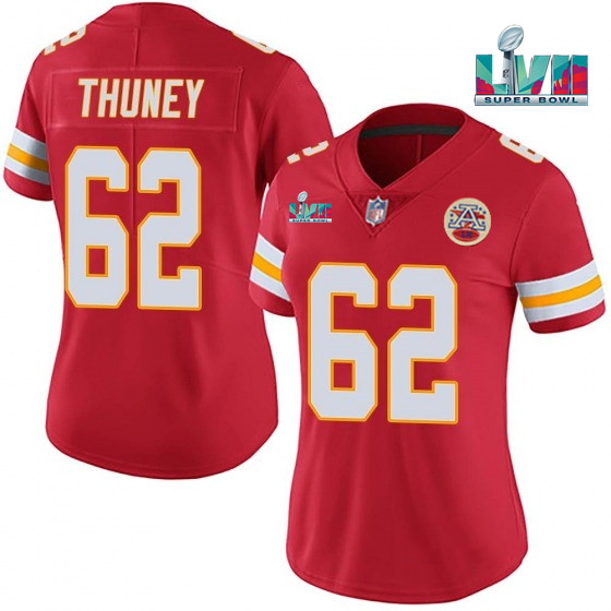 Men’s Kansas City Chiefs #62 Joe Thuney Red Super Bowl LVII Patch Vapor Untouchable Limited Stitched Jersey Men’s Kansas City Chiefs #62 Joe Thuney Red Super Bowl LVII Patch Vapor Untouchable Limited Stitched Jersey