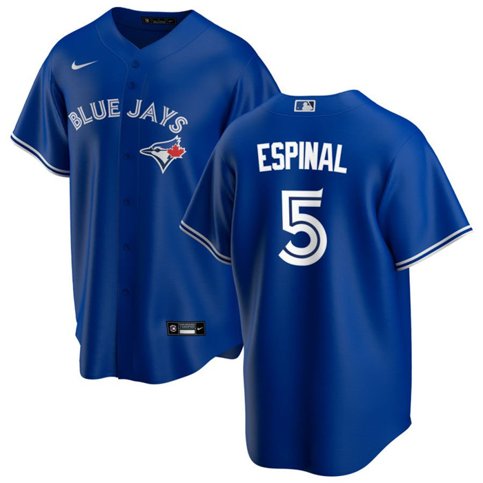 Men's Toronto Blue Jays #5 Santiago Espinal Royal Cool Base Stitched Jersey Men's Toronto Blue Jays #5 Santiago Espinal Royal Cool Base Stitched Jersey