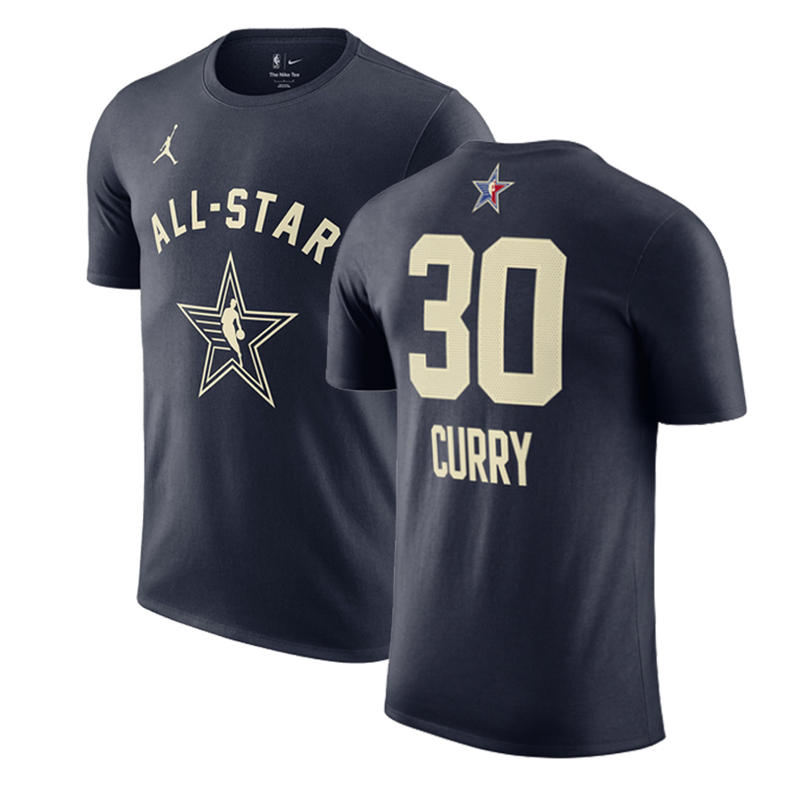 Men's 2024 All-Star #30 Stephen Curry Navy T-Shirt Men's 2024 All-Star #30 Stephen Curry Navy T-Shirt