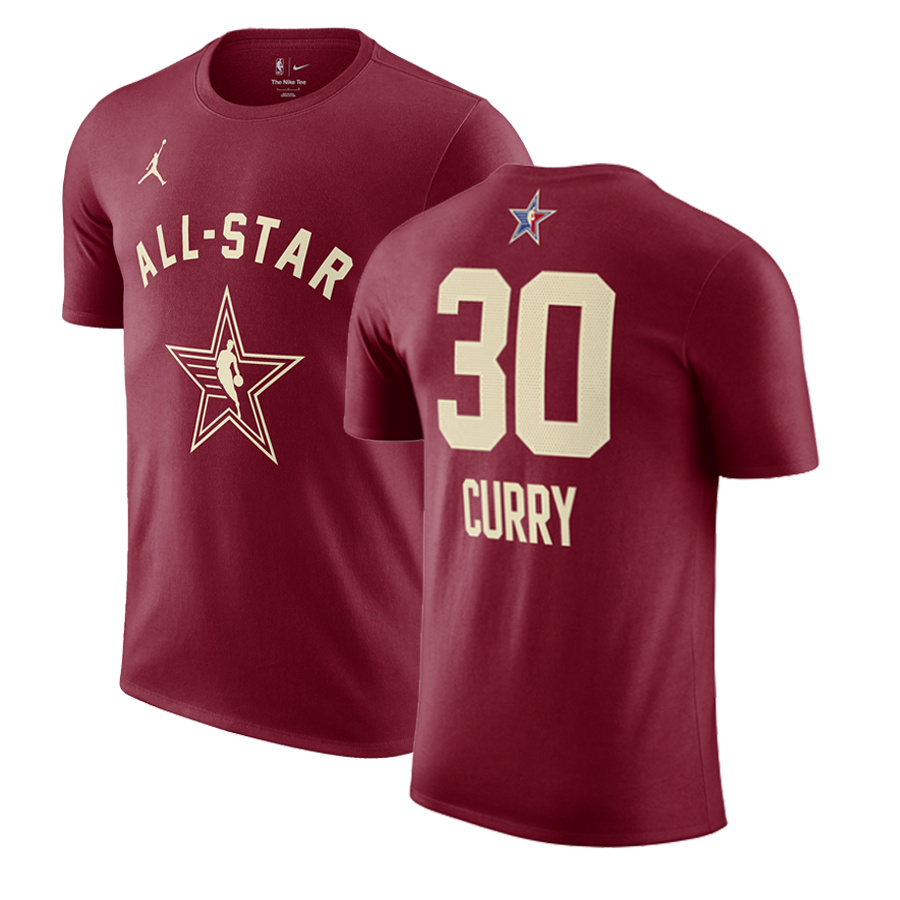 Men's 2024 All-Star #30 Stephen Curry Crimson T-Shirt Men's 2024 All-Star #30 Stephen Curry Crimson T-Shirt