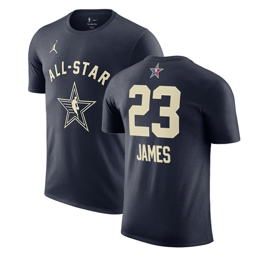 Men's 2024 All-Star #23 LeBron James Navy T-Shirt Men's 2024 All-Star #23 LeBron James Navy T-Shirt