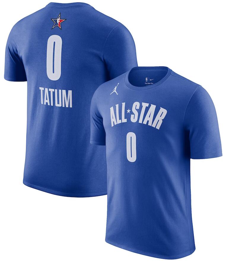 Men's #0 Jayson Tatum Blue 2023 NBA All-Star Game Name & Number T-Shirt Men's #0 Jayson Tatum Blue 2023 NBA All-Star Game Name & Number T-Shirt