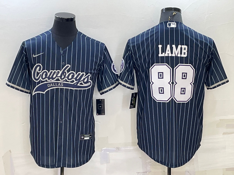 Men's Dallas Cowboys #33 Tony Dorsett Navy With Patch Cool Base Stitched Baseball Jersey