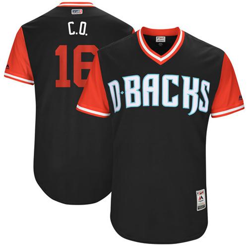 Diamondbacks #16 Chris Owings Black 