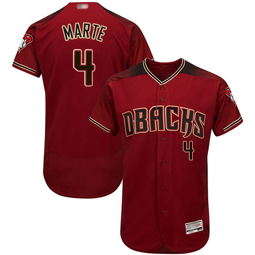 Diamondbacks #4 Ketel Marte Sedona Red Flexbase Authentic Collection Stitched MLB Jersey Diamondbacks #4 Ketel Marte Sedona Red Flexbase Authentic Collection Stitched MLB Jersey