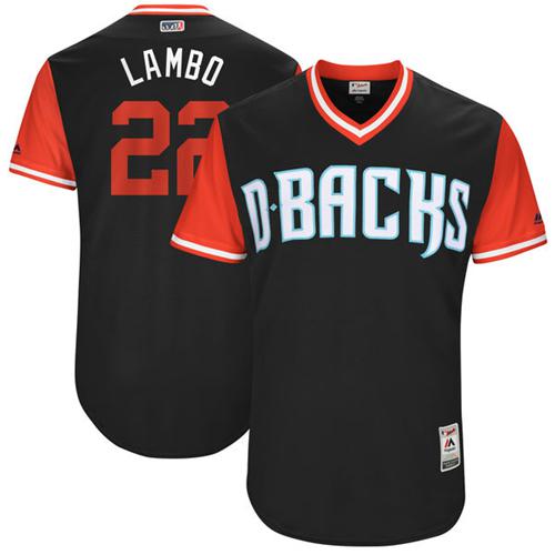Diamondbacks #22 Jake Lamb Black 