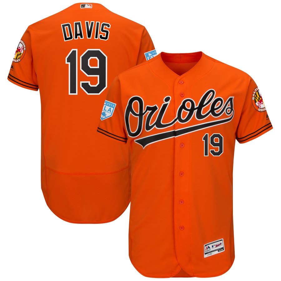 Orioles #19 Chris Davis Orange 2019 Spring Training Flex Base Stitched MLB Jersey Orioles #19 Chris Davis Orange 2019 Spring Training Flex Base Stitched MLB Jersey