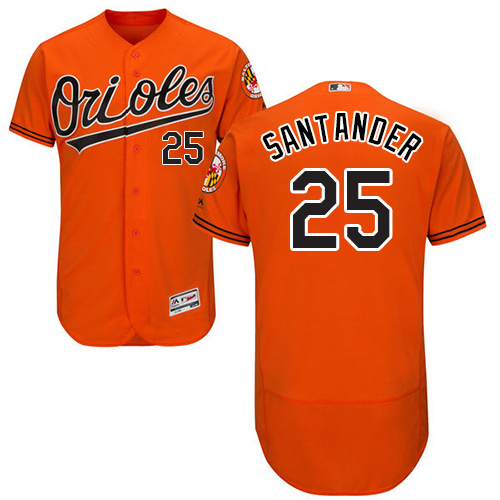 Orioles #25 Anthony Santander Orange Flexbase Authentic Collection Stitched MLB Jersey Orioles #25 Anthony Santander Orange Flexbase Authentic Collection Stitched MLB Jersey