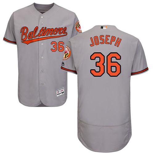 Orioles #36 Caleb Joseph Grey Flexbase Authentic Collection Stitched MLB Jersey Orioles #36 Caleb Joseph Grey Flexbase Authentic Collection Stitched MLB Jersey