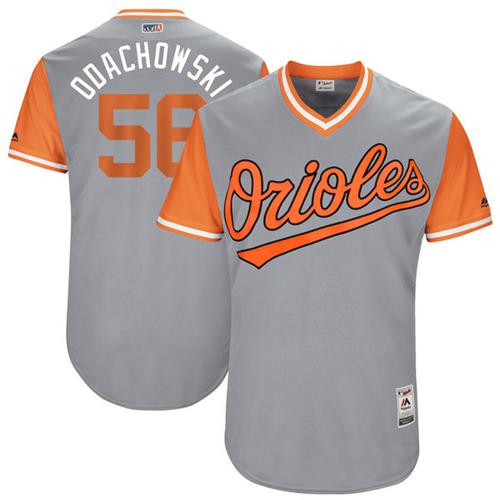 Orioles #56 Darren O'Day Gray "Odachowski" Players Weekend Authentic Stitched MLB Jersey Orioles #56 Darren O'Day Gray "Odachowski" Players Weekend Authentic Stitched MLB Jersey