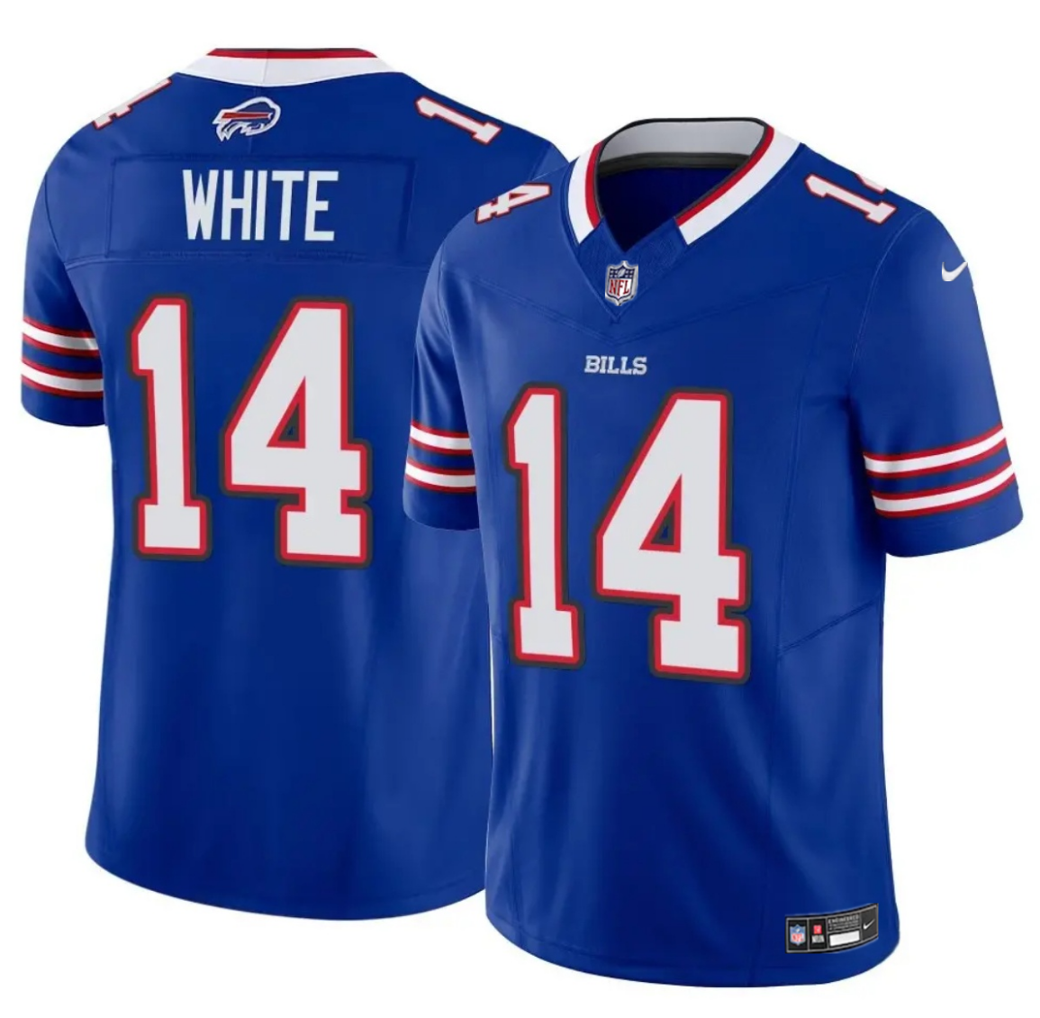 Men's Buffalo Bills #14 Mike White Blue 2025 F.U.S.E. Vapor Untouchable Limited Stitched Football Jersey Men's Buffalo Bills #14 Mike White Blue 2025 F.U.S.E. Vapor Untouchable Limited Stitched Football Jersey