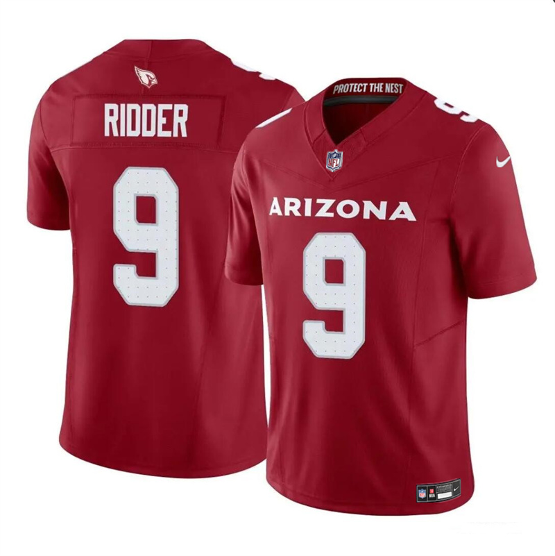 Men's Arizona Cardinals #9 Desmond Ridder Red 2024 F.U.S.E. Vapor Untouchable Limited Stitched Football Jersey Men's Arizona Cardinals #9 Desmond Ridder Red 2024 F.U.S.E. Vapor Untouchable Limited Stitched Football Jersey