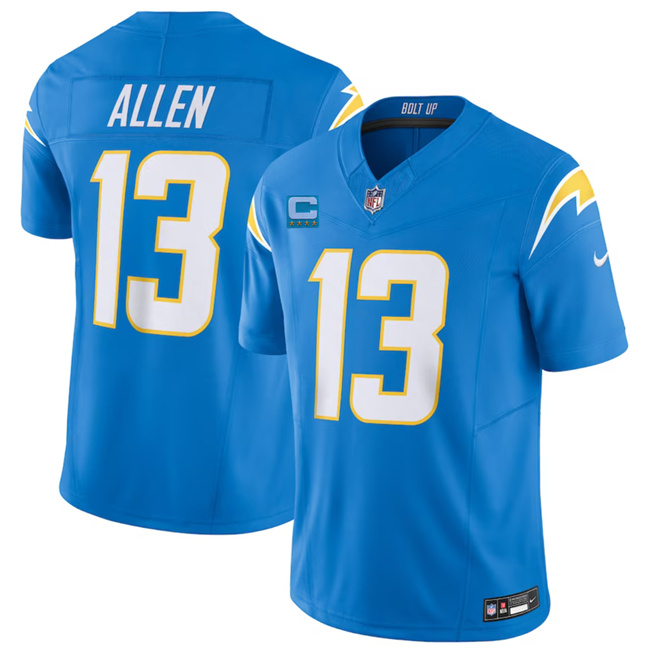 Men's Los Angeles Chargers #13 Keenan Allen Light Blue 2023 F.U.S.E. With 4-Star C Patch Vapor Untouchable Limited Stitched Jersey Men's Los Angeles Chargers #13 Keenan Allen Light Blue 2023 F.U.S.E. With 4-Star C Patch Vapor Untouchable Limited Stitched Jersey