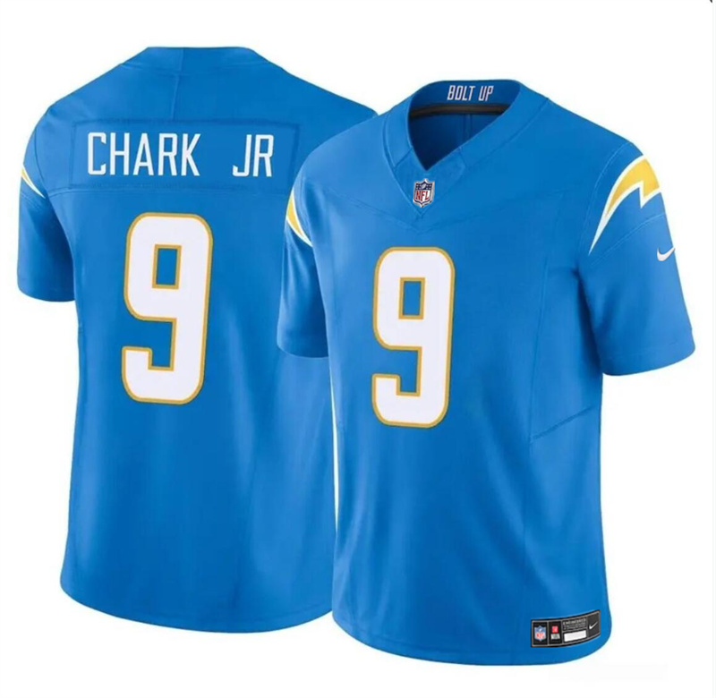 Men's Los Angeles Chargers #9 DJ Chark Jr Blue 2024 F.U.S.E Vapor Limited Stitched Football Jersey Men's Los Angeles Chargers #9 DJ Chark Jr Blue 2024 F.U.S.E Vapor Limited Stitched Football Jersey