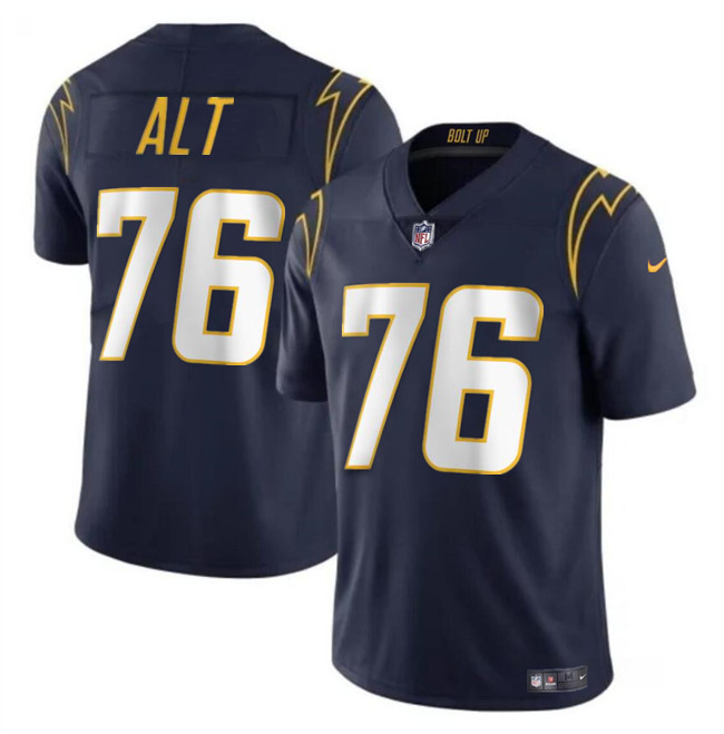 Men's Los Angeles Chargers #76 Joe Alt Navy Vapor Limited Stitched Football Jersey Men's Los Angeles Chargers #76 Joe Alt Navy Vapor Limited Stitched Football Jersey