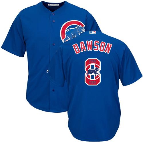 Cubs #8 Andre Dawson Blue Team Logo Fashion Stitched MLB Jersey Cubs #8 Andre Dawson Blue Team Logo Fashion Stitched MLB Jersey