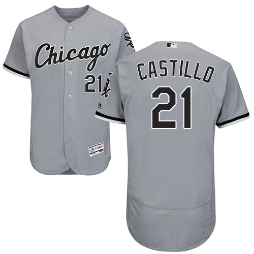White Sox #21 Welington Castillo Grey Flexbase Authentic Collection Stitched MLB Jersey White Sox #21 Welington Castillo Grey Flexbase Authentic Collection Stitched MLB Jersey