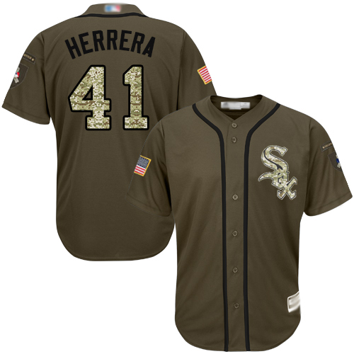 White Sox #41 Kelvin Herrera Green Salute to Service Stitched MLB Jersey White Sox #41 Kelvin Herrera Green Salute to Service Stitched MLB Jersey