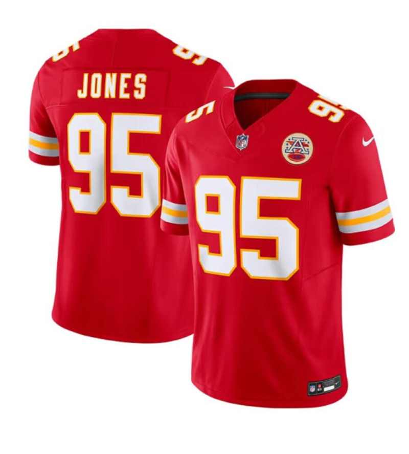 Men’s Kansas City Chiefs #95 Chris Jones Red 2024 F.U.S.E Vapor Untouchable Limited Stitched Football Jersey Men’s Kansas City Chiefs #95 Chris Jones Red 2024 F.U.S.E Vapor Untouchable Limited Stitched Football Jersey