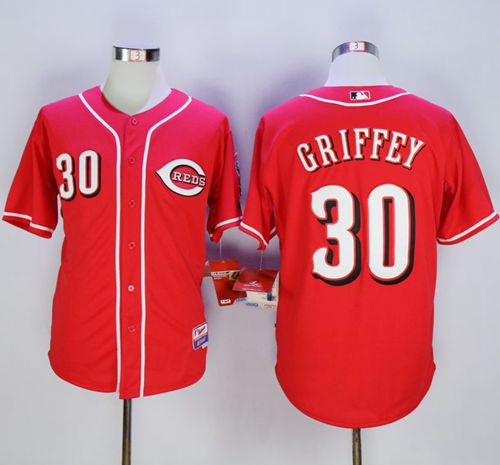Reds #30 Ken Griffey Red Cool Base Stitched MLB Jersey Reds #30 Ken Griffey Red Cool Base Stitched MLB Jersey