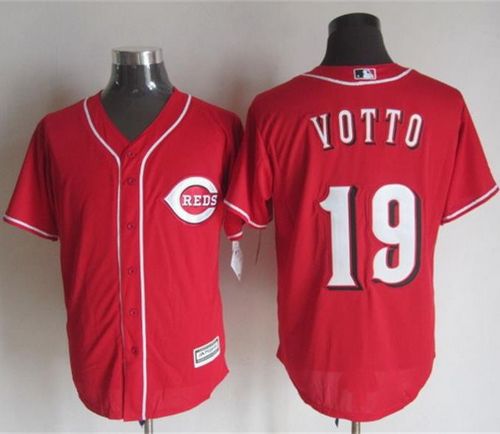 Reds #19 Joey Votto Red New Cool Base Stitched MLB Jersey Reds #19 Joey Votto Red New Cool Base Stitched MLB Jersey