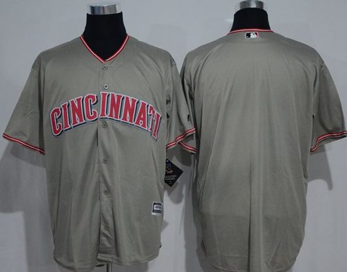 Reds Blank Grey New Cool Base Stitched MLB Jersey Reds Blank Grey New Cool Base Stitched MLB Jersey