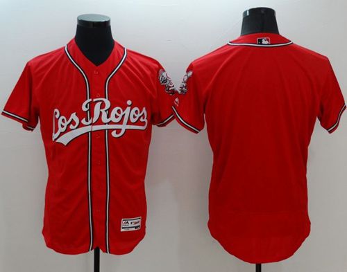 Reds Blank Red Flexbase Authentic Collection Los Rojos Stitched MLB Jersey Reds Blank Red Flexbase Authentic Collection Los Rojos Stitched MLB Jersey