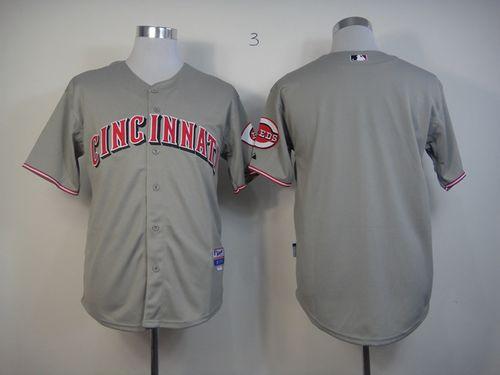 Reds Blank Grey Cool Base Stitched MLB Jersey Reds Blank Grey Cool Base Stitched MLB Jersey