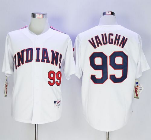 Indians #99 Ricky Vaughn White 1978 Turn Back The Clock Stitched MLB Jersey Indians #99 Ricky Vaughn White 1978 Turn Back The Clock Stitched MLB Jersey