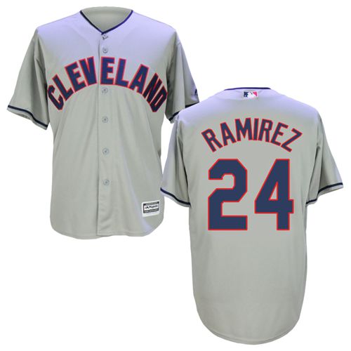 Indians #24 Manny Ramirez Grey New Cool Base Stitched MLB Jersey Indians #24 Manny Ramirez Grey New Cool Base Stitched MLB Jersey