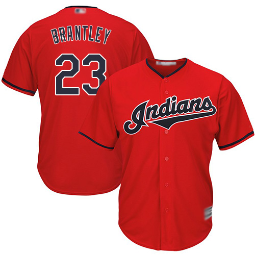 Indians #23 Michael Brantley Red New Cool Base Stitched MLB Jersey Indians #23 Michael Brantley Red New Cool Base Stitched MLB Jersey