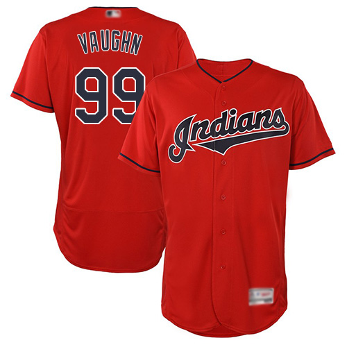 Indians #99 Ricky Vaughn Red Flexbase Authentic Collection Stitched MLB Jersey Indians #99 Ricky Vaughn Red Flexbase Authentic Collection Stitched MLB Jersey