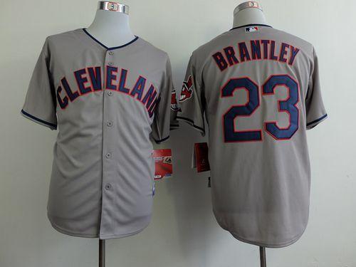 Indians #23 Michael Brantley Grey Cool Base Stitched MLB Jersey Indians #23 Michael Brantley Grey Cool Base Stitched MLB Jersey