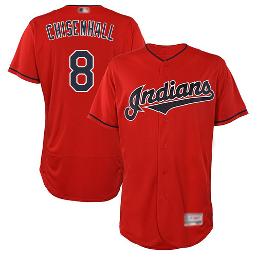 Indians #8 Lonnie Chisenhall Red Flexbase Authentic Collection Stitched MLB Jersey Indians #8 Lonnie Chisenhall Red Flexbase Authentic Collection Stitched MLB Jersey