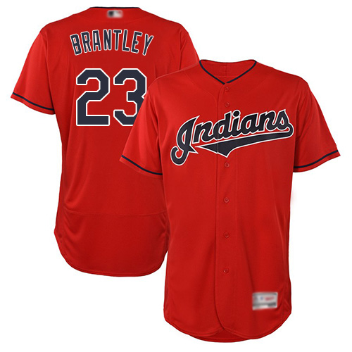 Indians #23 Michael Brantley Red Flexbase Authentic Collection Stitched MLB Jersey Indians #23 Michael Brantley Red Flexbase Authentic Collection Stitched MLB Jersey